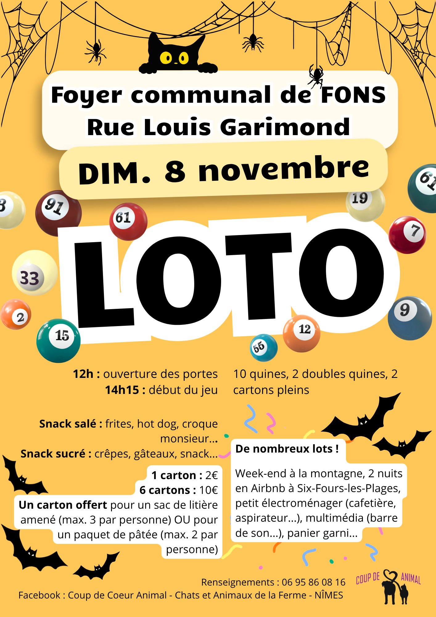 Flyer Loto – 8 novembre - Fons