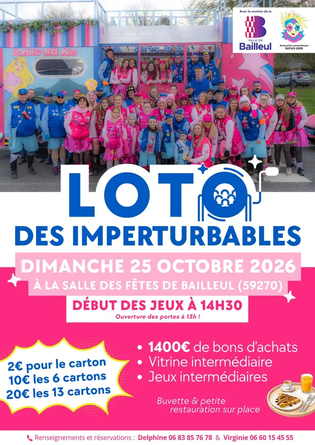 Flyer Loto des imperturbables 💙🩷