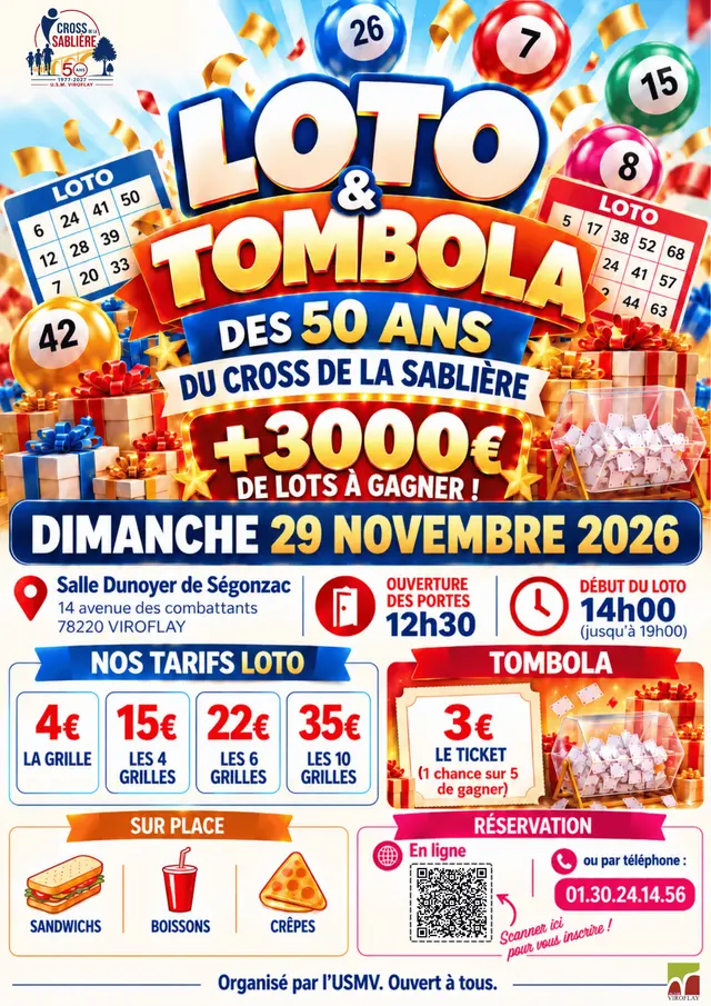 Flyer Loto & Tombola USMV Cross de la Sablière